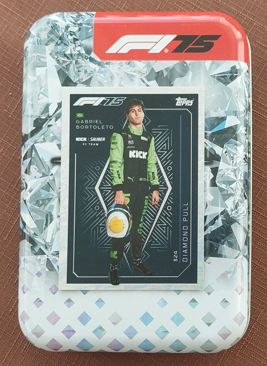 324-DIAMOND PULL BORTOLETO Topps F1 Turbo Attax 2025 Diamond Pull Gabriel Bortoleto 324