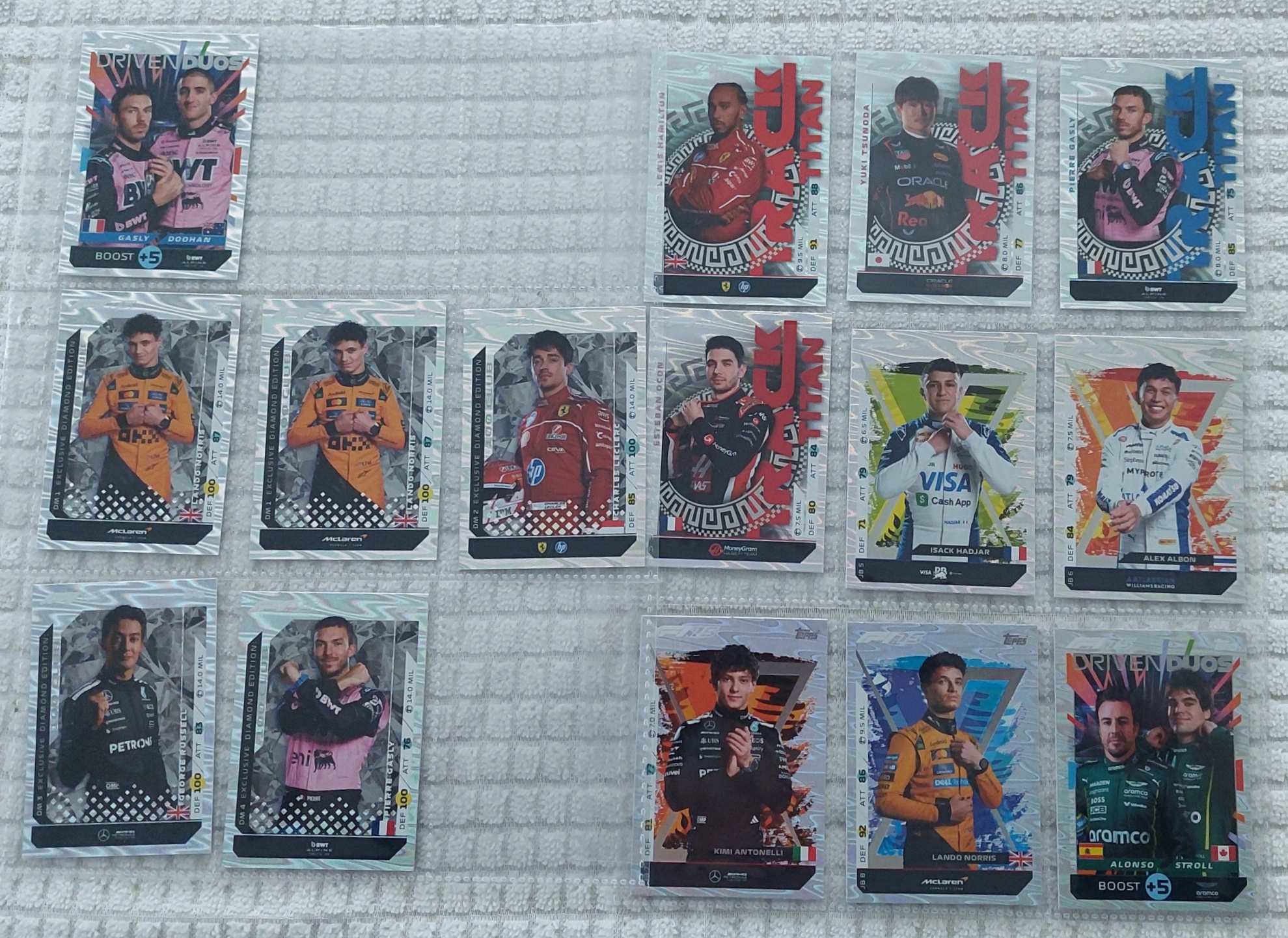 DM1-JB1 MONSTER BOX1 2025 Topps Turbo Attax F1 Diamond Tin and Monster Box Exclusives