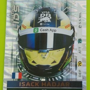 Topps F1 Turbo Attax 2025 Lightning Lids Isack Hadjar Trading Card LL8